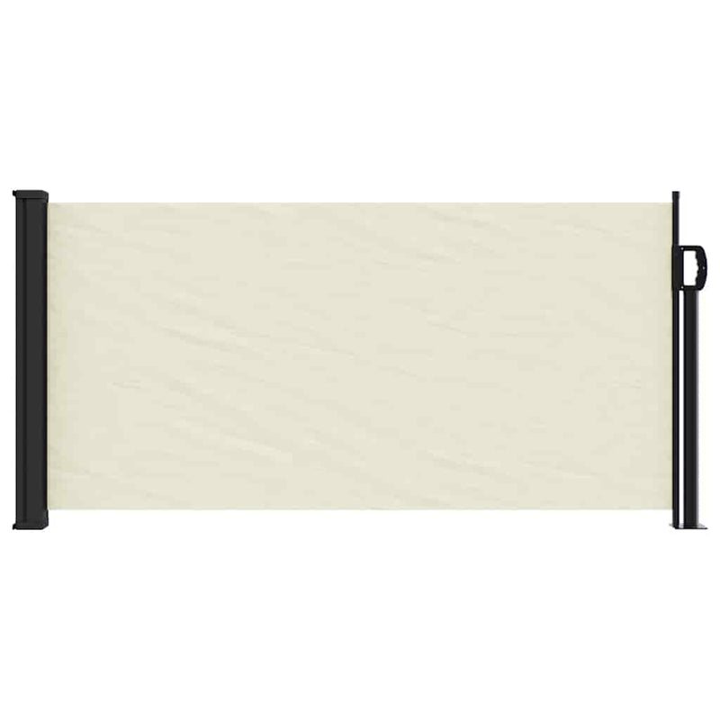 Afbeelding laden in galerijviewer, Vidaxl windscherm uittrekbaar 100x500 cm crèmekleurig
