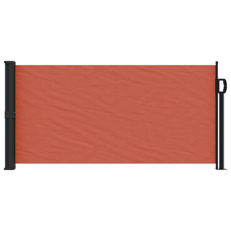 Afbeelding laden in galerijviewer, Vidaxl windscherm uittrekbaar 100x500 cm terracotta