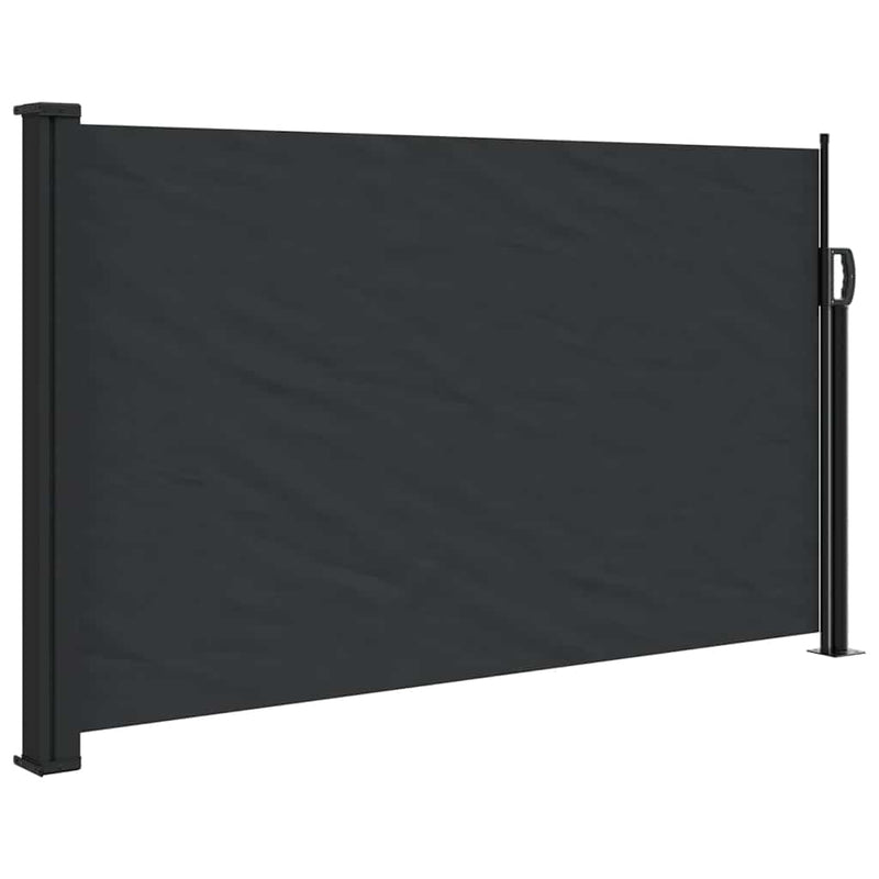 Afbeelding laden in galerijviewer, Vidaxl windscherm uittrekbaar 120x500 cm zwart