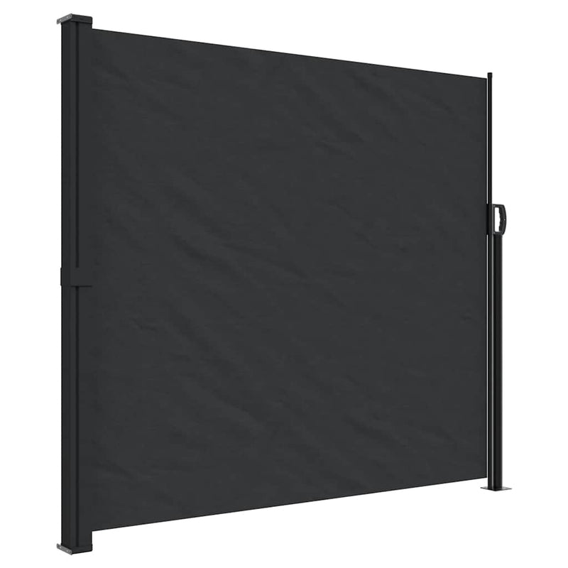 Afbeelding laden in galerijviewer, Vidaxl windscherm uittrekbaar 180x600 cm zwart