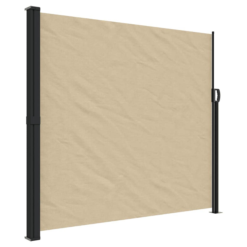 Afbeelding laden in galerijviewer, Vidaxl windscherm uittrekbaar 180x600 cm beige