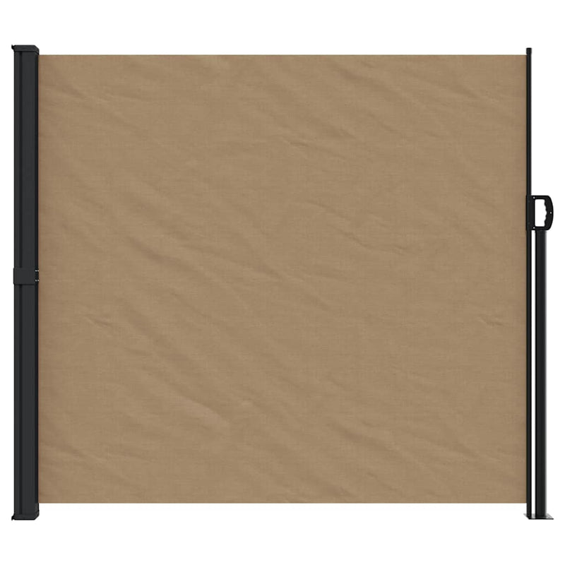 Afbeelding laden in galerijviewer, Vidaxl windscherm uittrekbaar 180x600 cm taupe