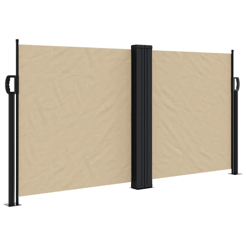 Afbeelding laden in galerijviewer, Vidaxl windscherm uittrekbaar 120x600 cm beige