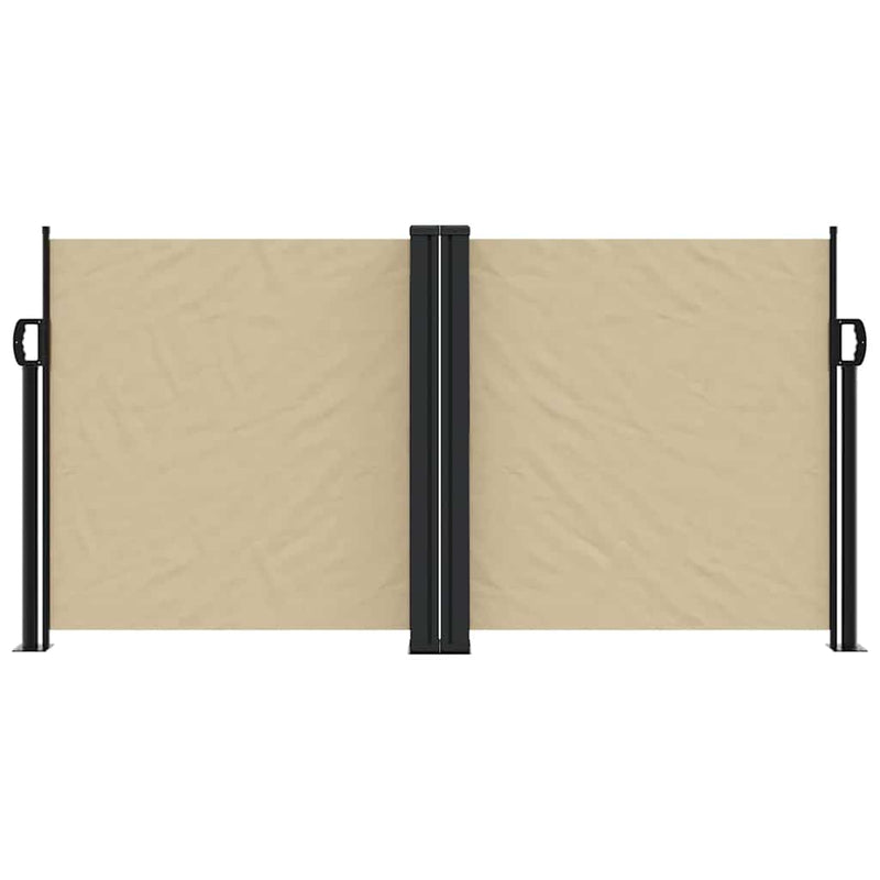 Afbeelding laden in galerijviewer, Vidaxl windscherm uittrekbaar 120x600 cm beige