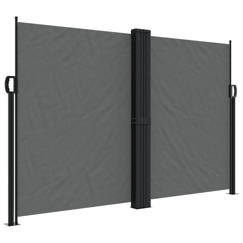 Afbeelding laden in galerijviewer, Vidaxl windscherm uittrekbaar 160x600 cm antraciet