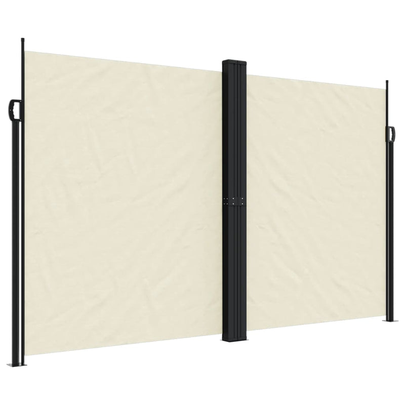 Afbeelding laden in galerijviewer, Vidaxl windscherm uittrekbaar 200x600 cm crèmekleurig
