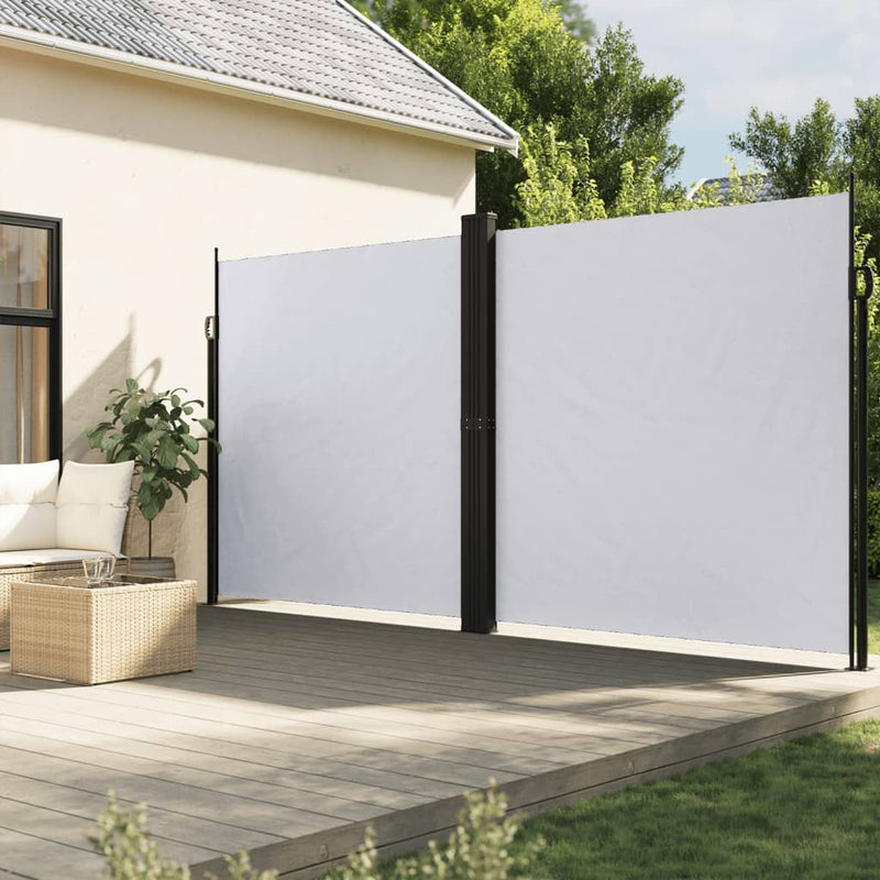 Afbeelding laden in galerijviewer, Vidaxl windscherm uittrekbaar 200x600 cm wit