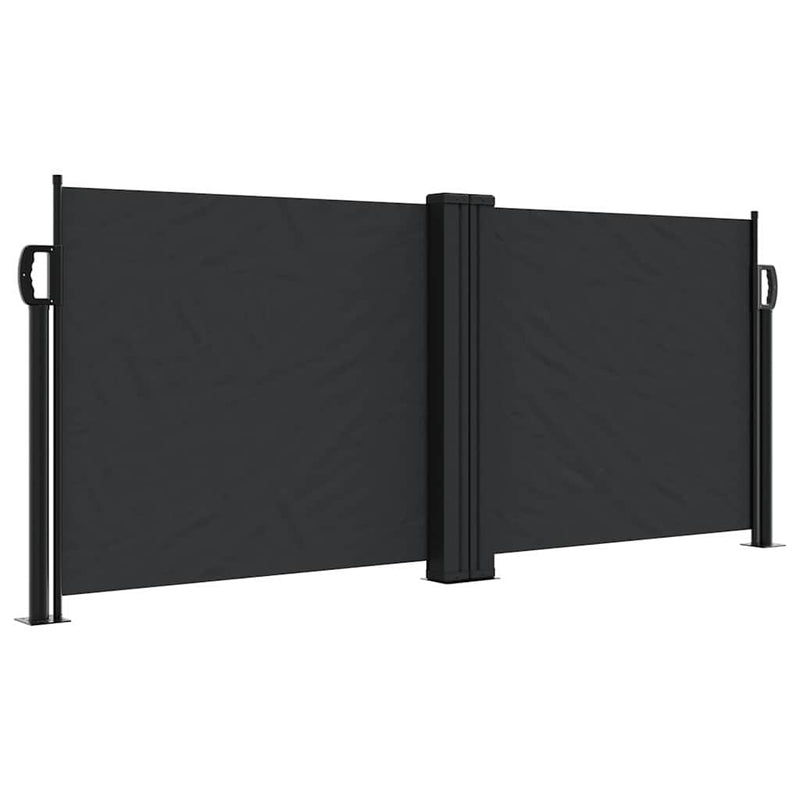 Afbeelding laden in galerijviewer, Vidaxl windscherm uittrekbaar 100x1000 cm zwart
