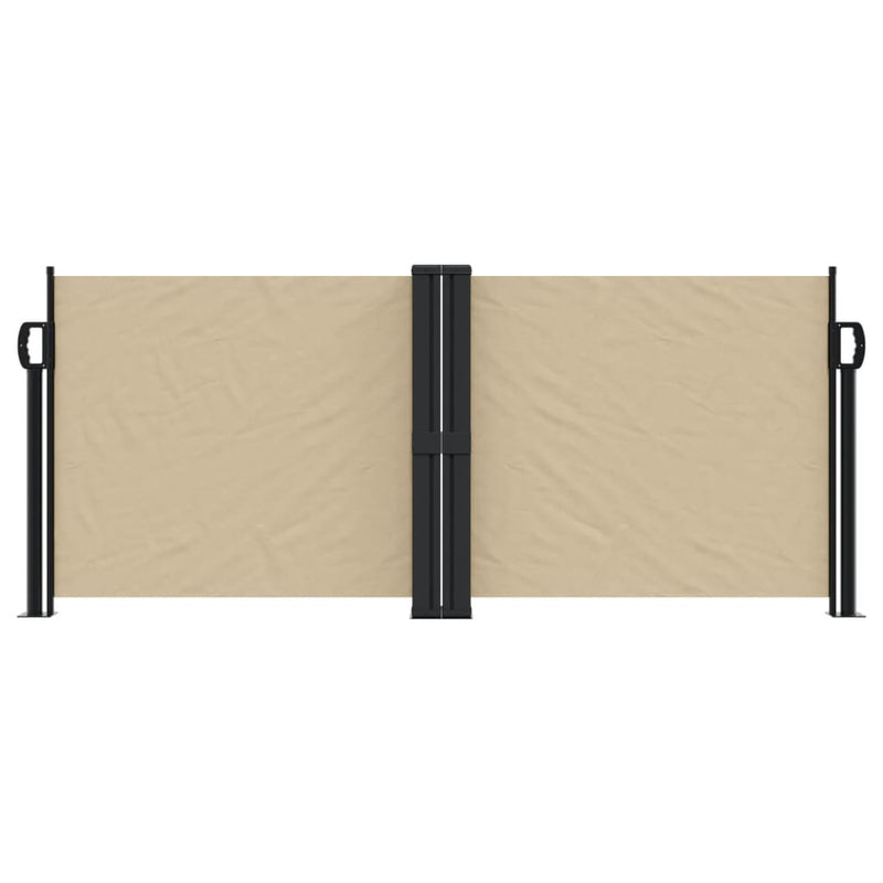 Afbeelding laden in galerijviewer, Vidaxl windscherm uittrekbaar 100x1000 cm beige