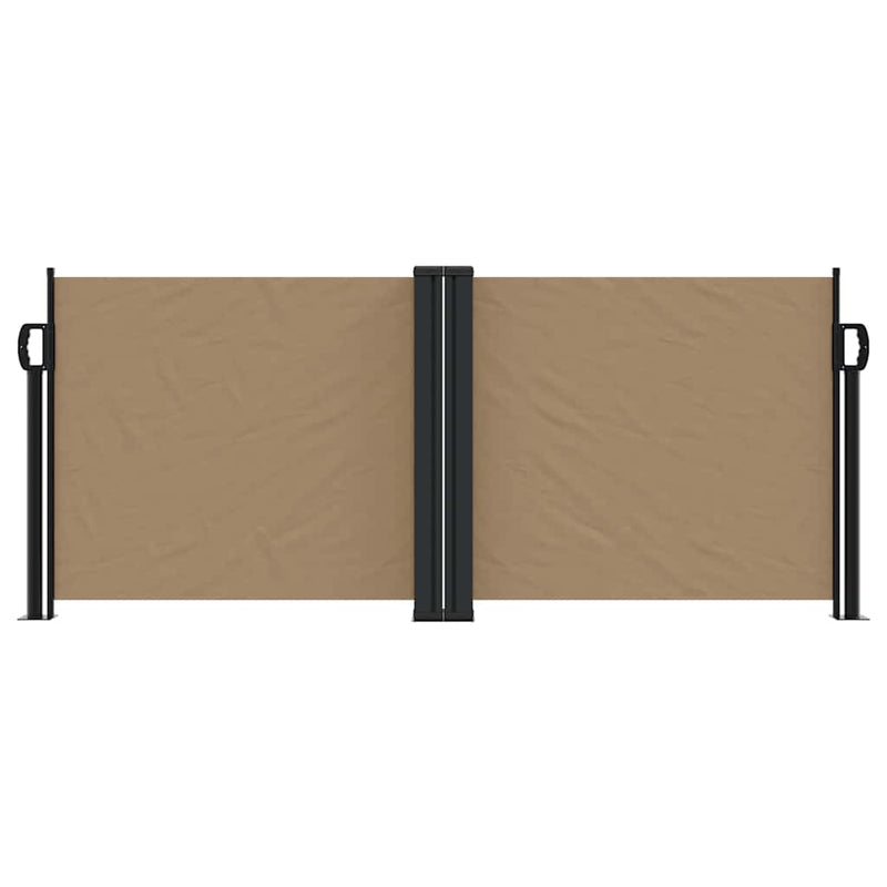 Afbeelding laden in galerijviewer, Vidaxl windscherm uittrekbaar 100x1000 cm taupe