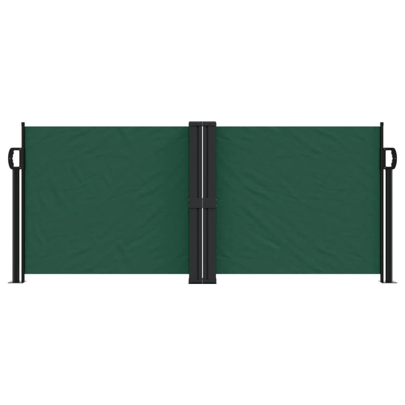 Afbeelding laden in galerijviewer, Vidaxl windscherm uittrekbaar 100x1000 cm donkergroen
