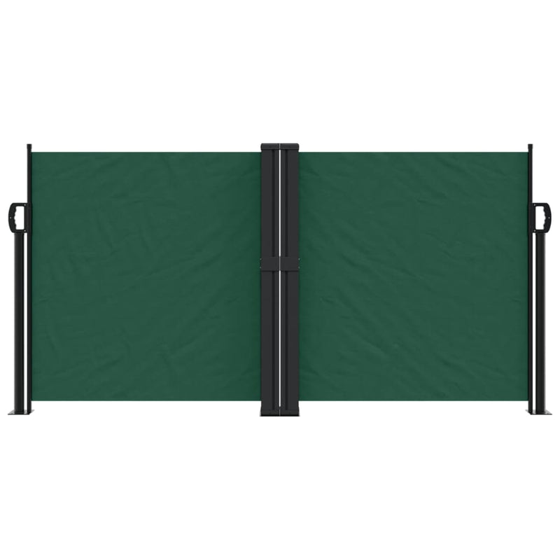 Afbeelding laden in galerijviewer, Vidaxl windscherm uittrekbaar 120x1000 cm donkergroen