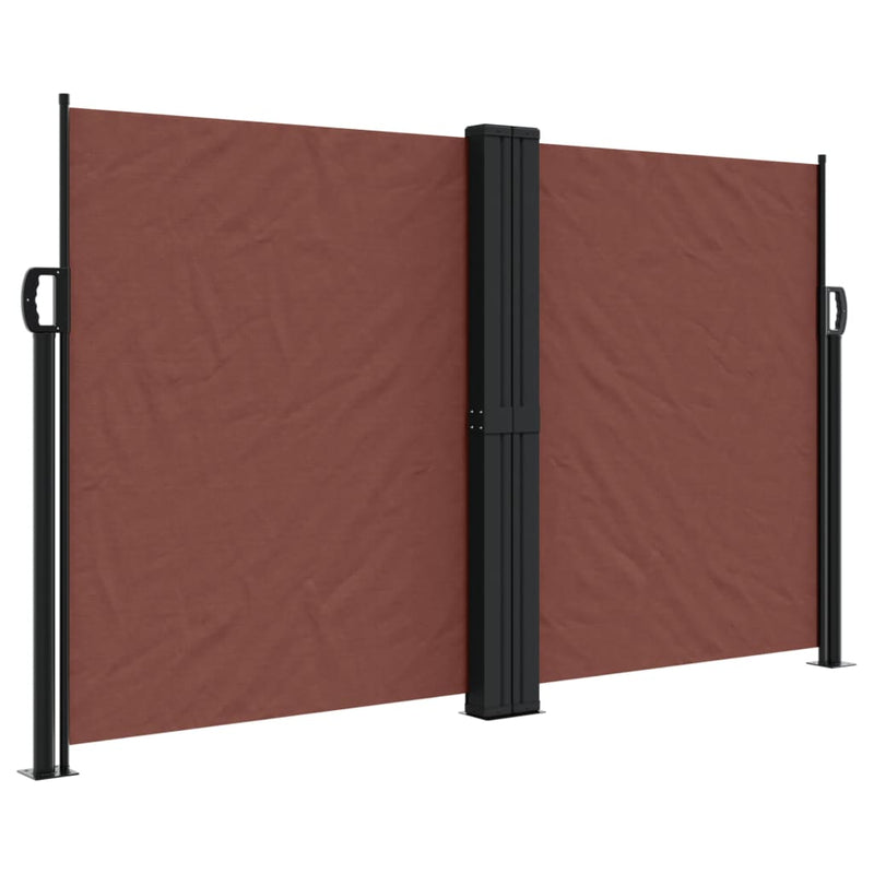 Afbeelding laden in galerijviewer, Vidaxl windscherm uittrekbaar 140x1000 cm bruin