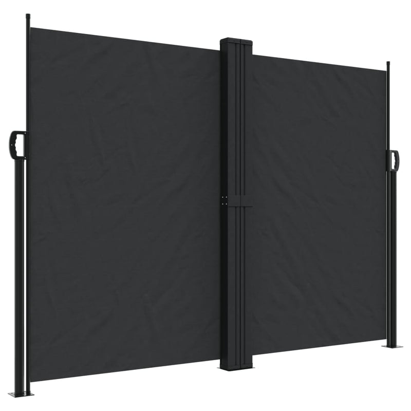 Afbeelding laden in galerijviewer, Vidaxl windscherm uittrekbaar 180x1000 cm zwart
