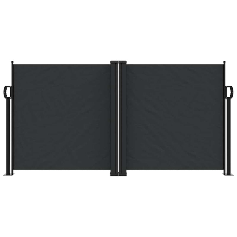 Afbeelding laden in galerijviewer, Vidaxl windscherm uittrekbaar 120x1200 cm zwart
