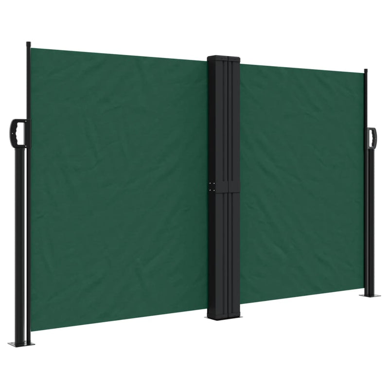 Afbeelding laden in galerijviewer, Vidaxl windscherm uittrekbaar 140x1200 cm donkergroen