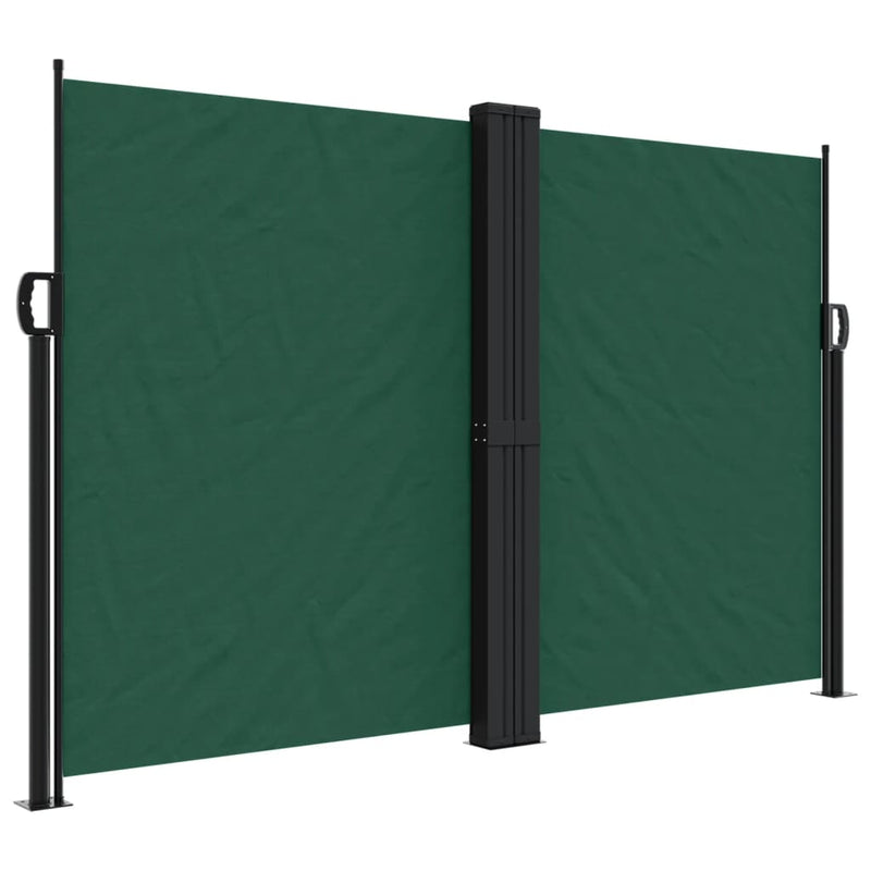Afbeelding laden in galerijviewer, Vidaxl windscherm uittrekbaar 160x1200 cm donkergroen