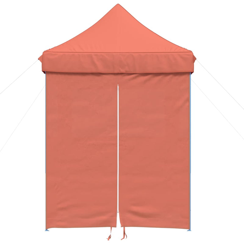 Afbeelding laden in galerijviewer, Vidaxl partytent inklapbaar pop-up met 4 zijwanden terracottakleurig