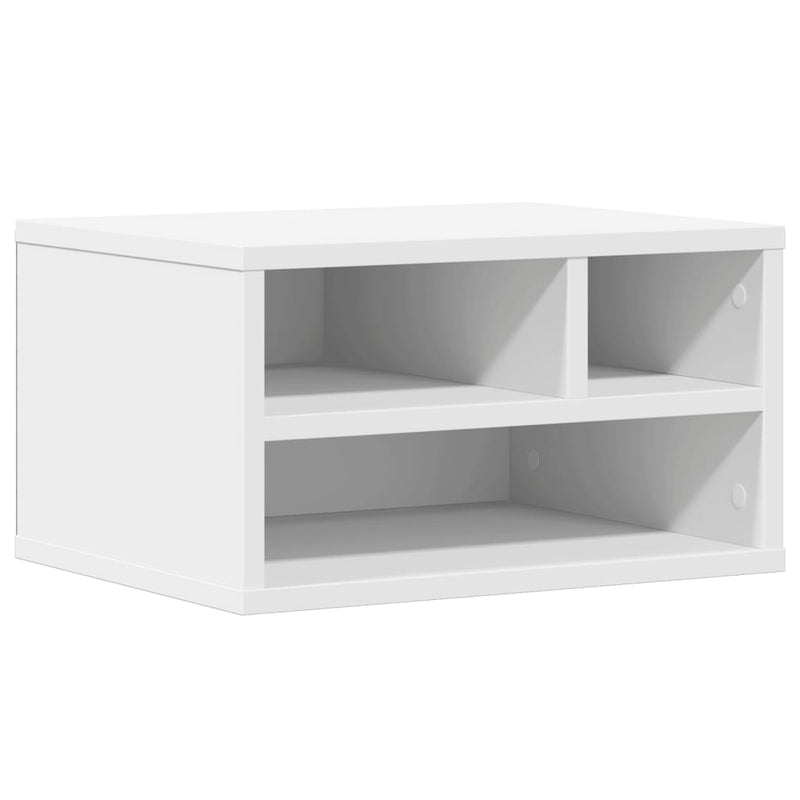 Afbeelding laden in galerijviewer, Vidaxl printerkastje 40x32x22,5 cm bewerkt hout wit