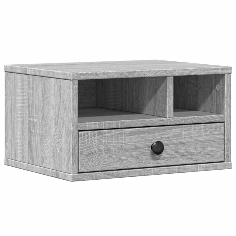 Afbeelding laden in galerijviewer, Vidaxl printerkastje 40x32x22,5 cm bewerkt hout grijs sonoma eiken