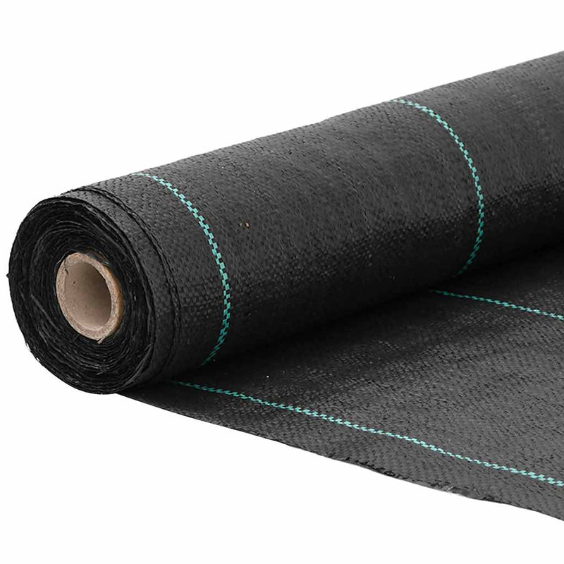 Afbeelding laden in galerijviewer, Vidaxl onkruidmembraan zwart 1,5x100 m pp