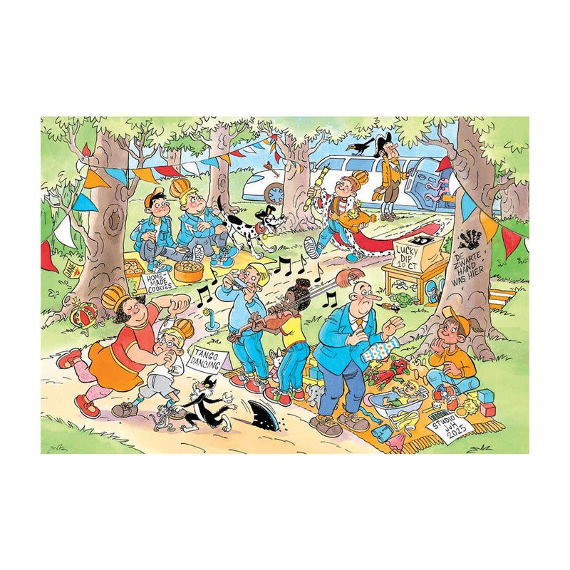 Afbeelding laden in galerijviewer, Jumbo jan van haasteren junior puzzel 21 de vrijmarkt 240 stukjes