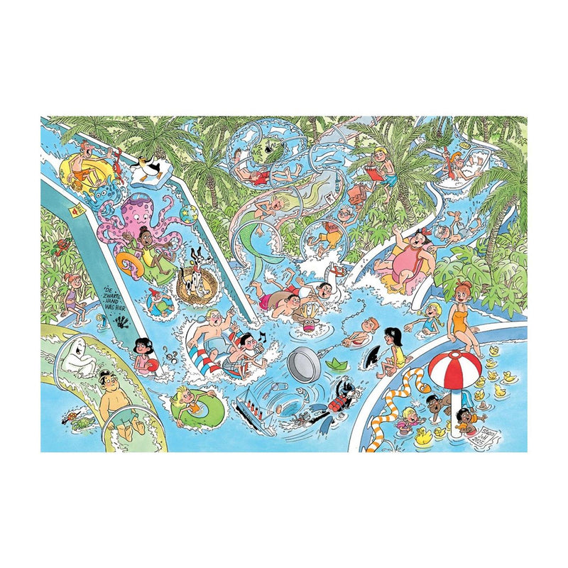 Afbeelding laden in galerijviewer, Jumbo jan van haasteren junior puzzel 22 waterglijbaan gekte 360 stukjes
