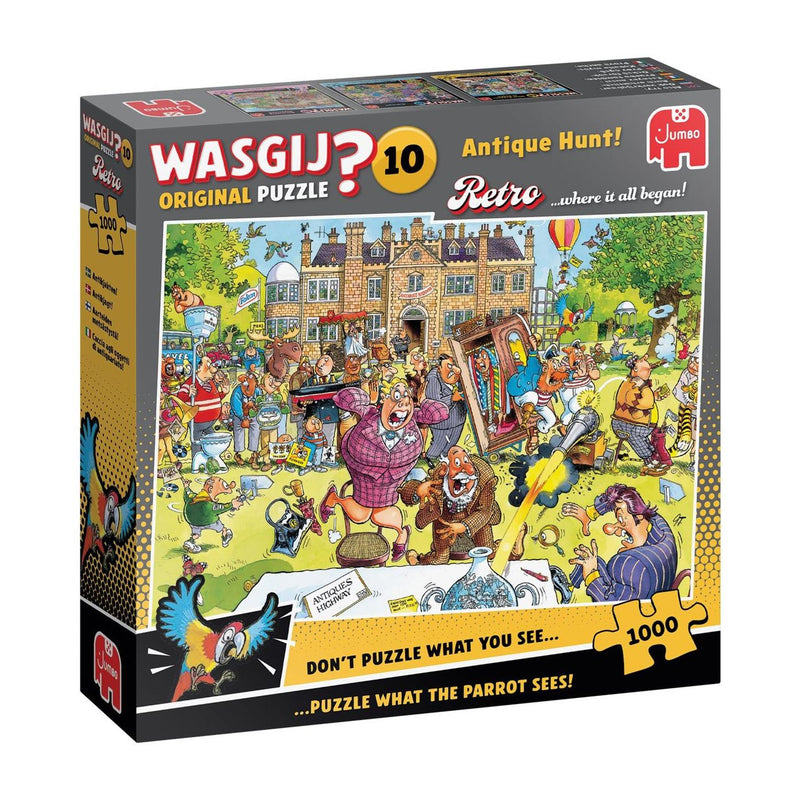 Afbeelding laden in galerijviewer, Jumbo wasgij retro original 10 - antiekjacht! - 1000 stukjes puzzel - legpuzzel voor volwassenen