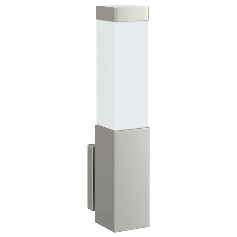 Afbeelding laden in galerijviewer, Vidaxl buiten wandlamp zilver 10.5 x 6 x 33 cm