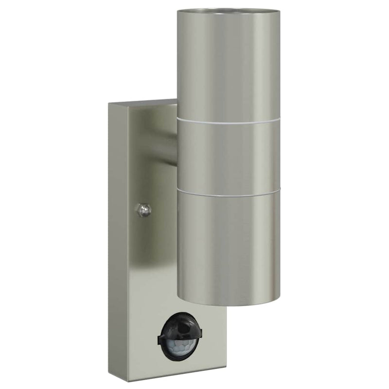Afbeelding laden in galerijviewer, Vidaxl buiten wandlamp zilver 7 x 10 x 22 cm rvs en glas
