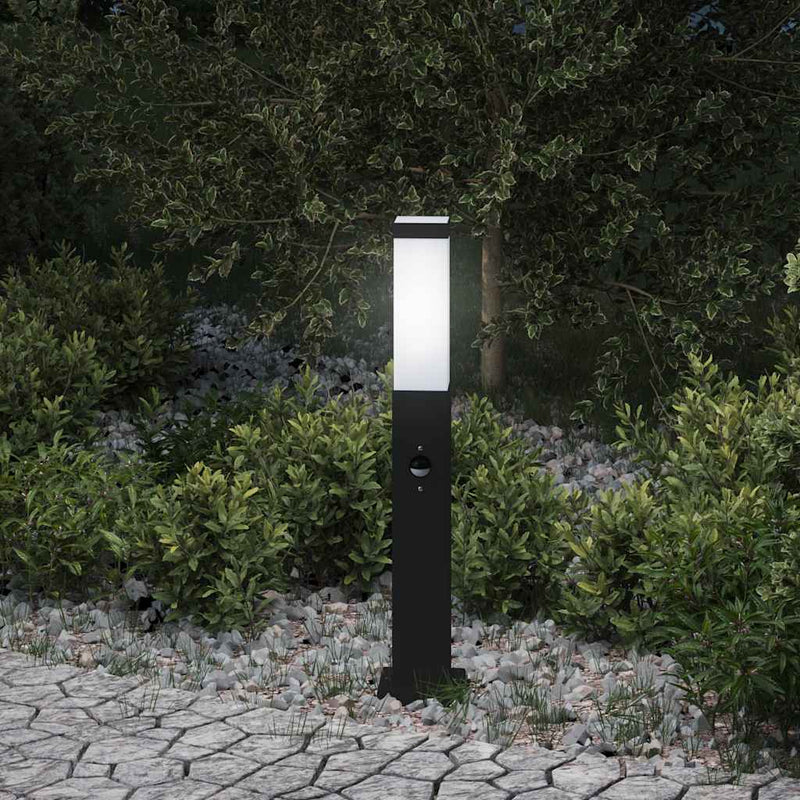 Afbeelding laden in galerijviewer, Vidaxl bolderverlichting met sensor 50 cm zwart ip44