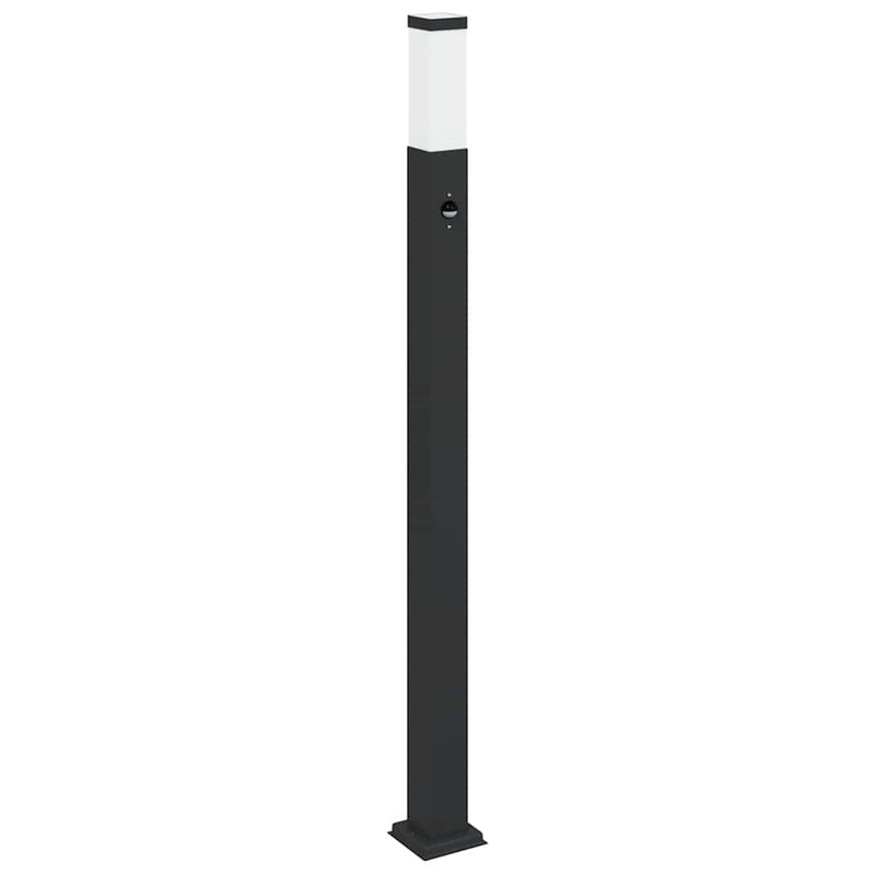 Afbeelding laden in galerijviewer, Vidaxl bolderverlichting met sensor 110 cm zwart ip44