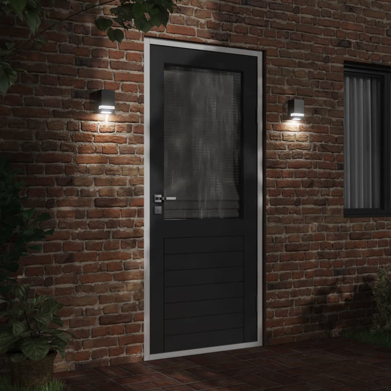 Afbeelding laden in galerijviewer, Vidaxl buitenwandlampen 2 st roestvrij staal zwart