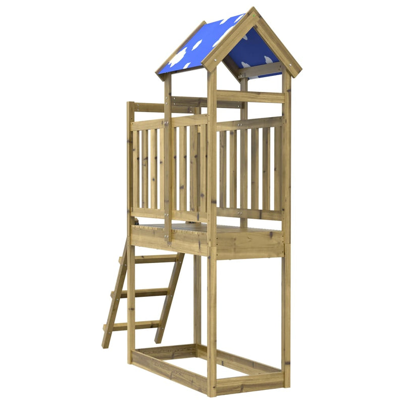 Afbeelding laden in galerijviewer, Vidaxl speeltoren ladder 110,5x52,5x215 cm geïmpregneerd grenenhout