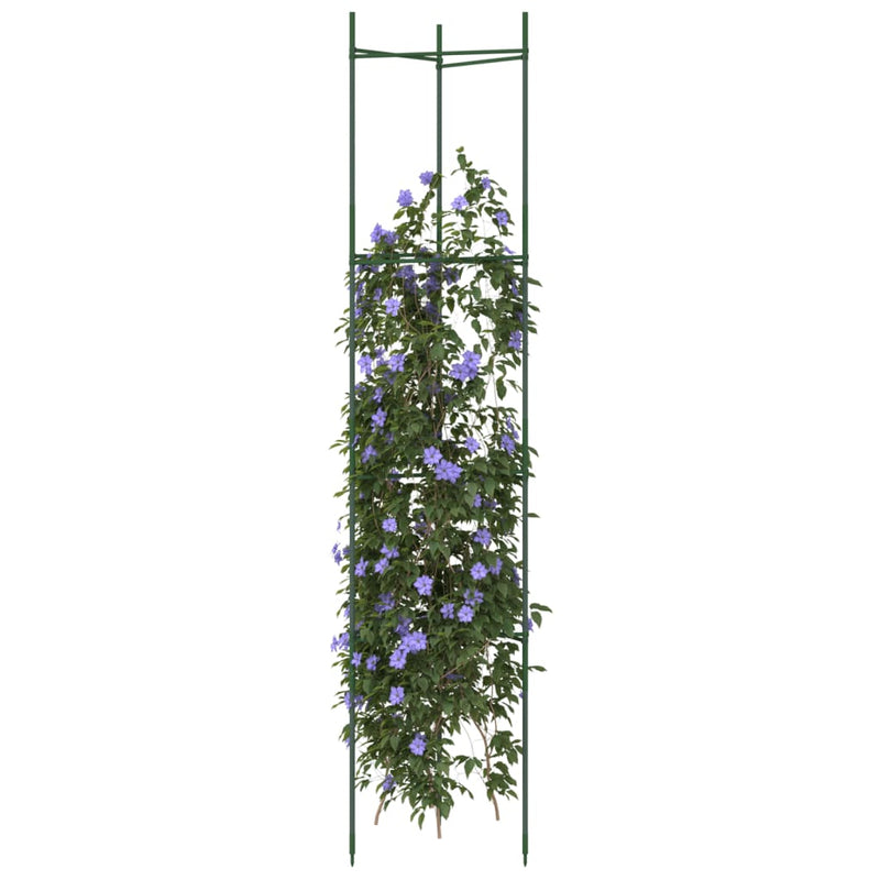 Afbeelding laden in galerijviewer, Vidaxl tomatenkooien 4 st 154 cm staal en polypropeen