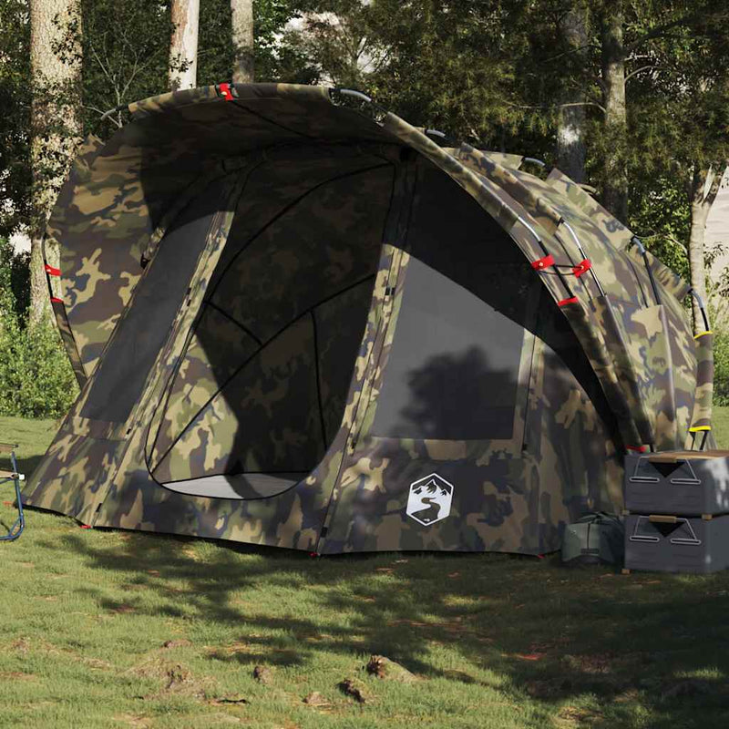 Afbeelding laden in galerijviewer, Vidaxl vistent 5-persoons waterdicht camouflage