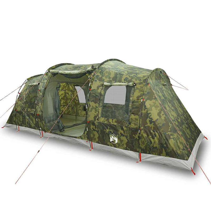 Afbeelding laden in galerijviewer, Vidaxl tunneltent 4-persoons waterdicht camouflage