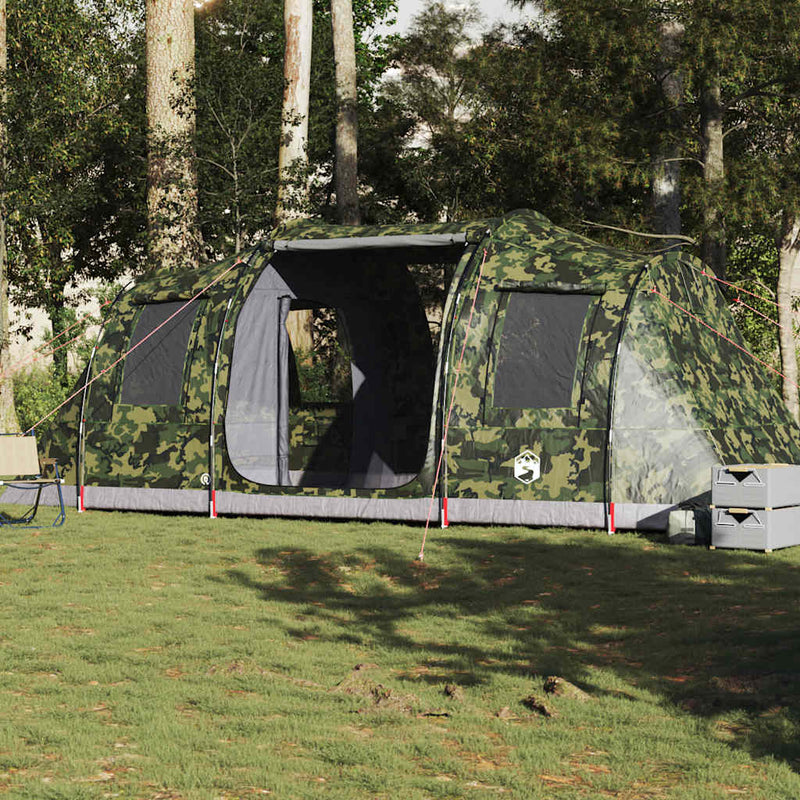 Afbeelding laden in galerijviewer, Vidaxl tunneltent 4-persoons waterdicht camouflage