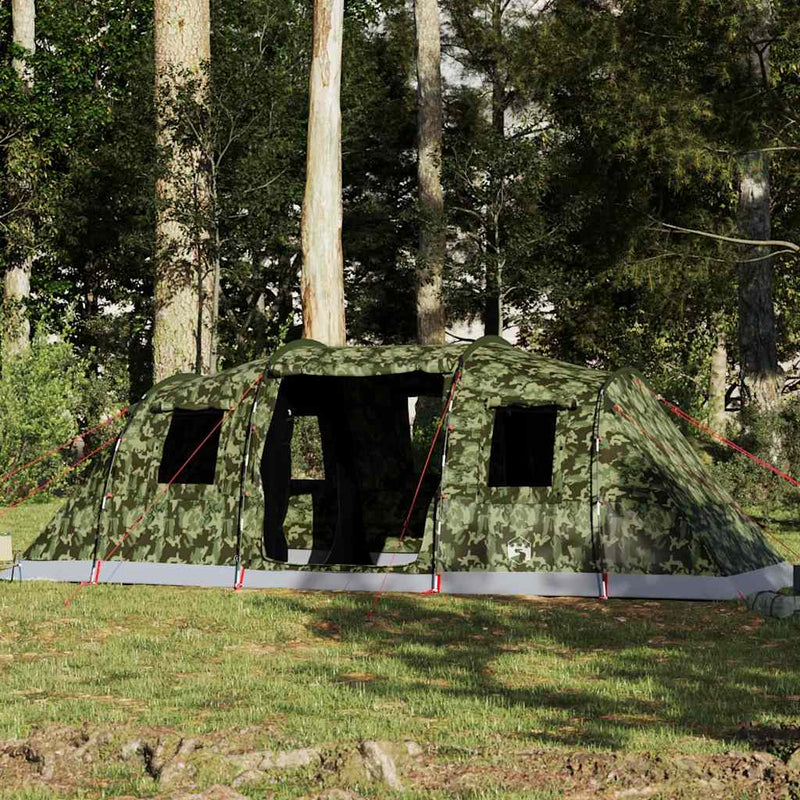 Afbeelding laden in galerijviewer, Vidaxl tunneltent 6-persoons waterdicht camouflage