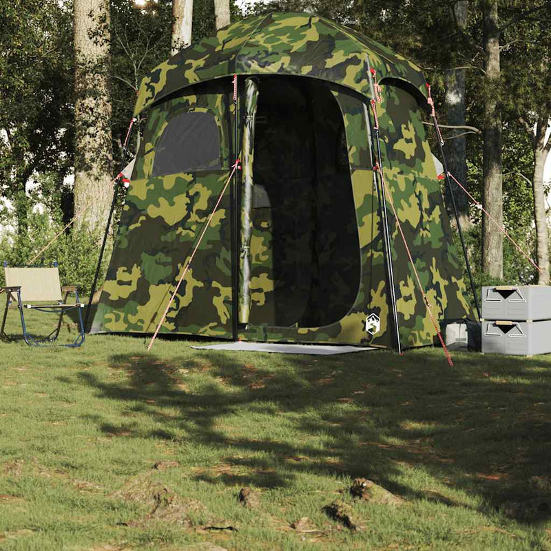 Afbeelding laden in galerijviewer, Vidaxl douchetent 2-persoons waterdicht camouflage