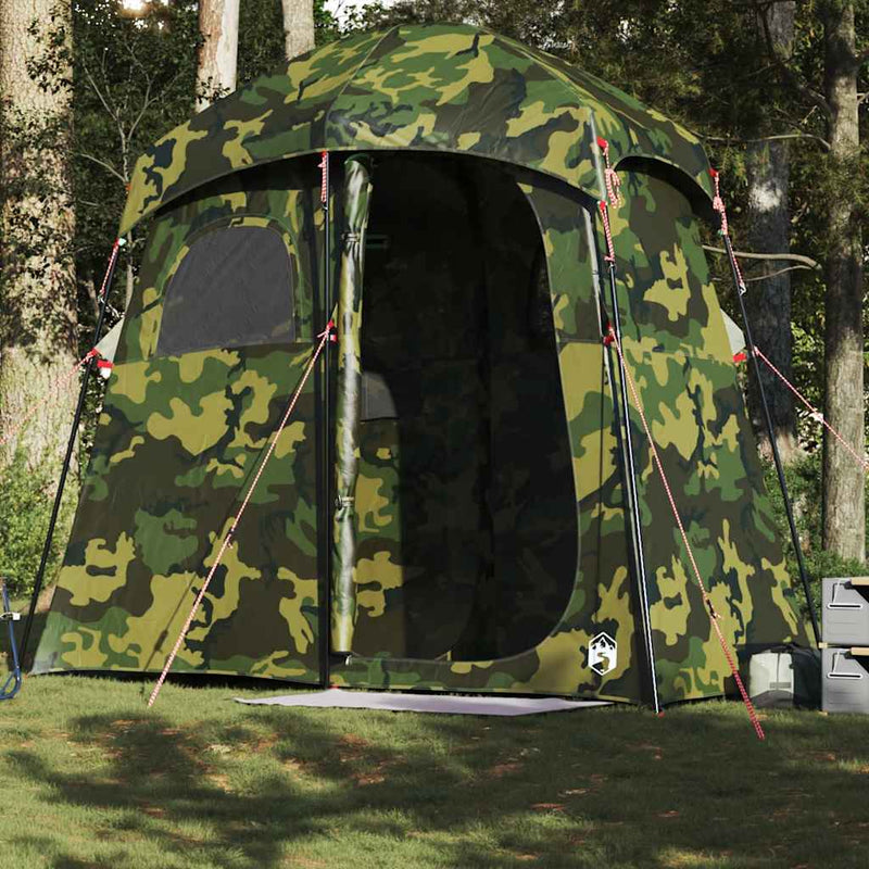 Afbeelding laden in galerijviewer, Vidaxl douchetent 2-persoons waterdicht camouflage