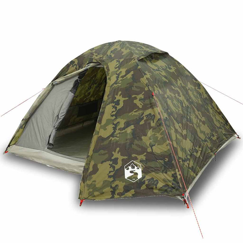 Afbeelding laden in galerijviewer, Vidaxl koepeltent 4-persoons waterdicht camouflage