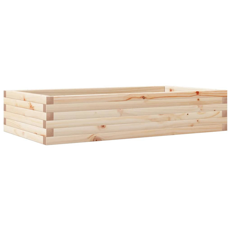 Afbeelding laden in galerijviewer, Vidaxl plantenbak 110x60x23 cm massief grenenhout