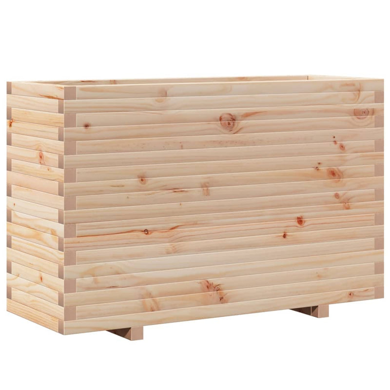 Afbeelding laden in galerijviewer, VidaXL Plantenbak 110x40x72,5 cm massief grenenhout