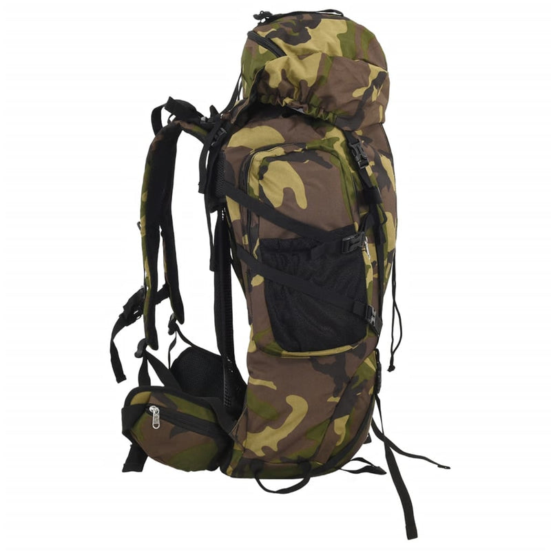 Afbeelding laden in galerijviewer, Vidaxl wandelrugzak 60 l camouflage oxford stof groen