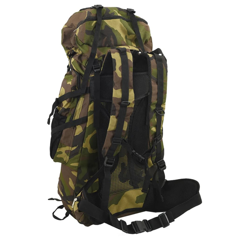Afbeelding laden in galerijviewer, Vidaxl wandelrugzak 60 l camouflage oxford stof groen