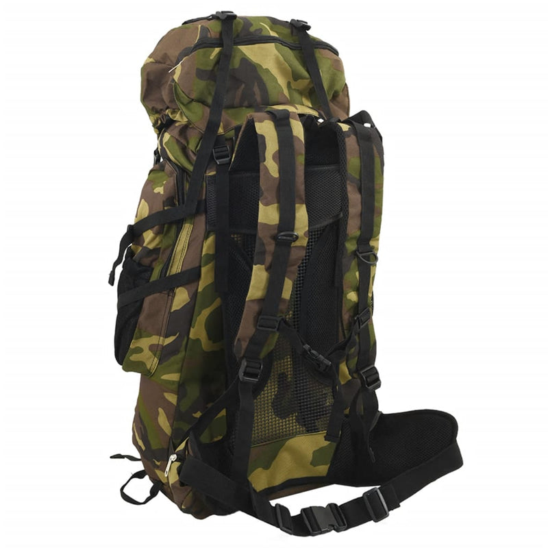 Afbeelding laden in galerijviewer, Vidaxl wandelrugzak 80 l camouflage oxford stof groen