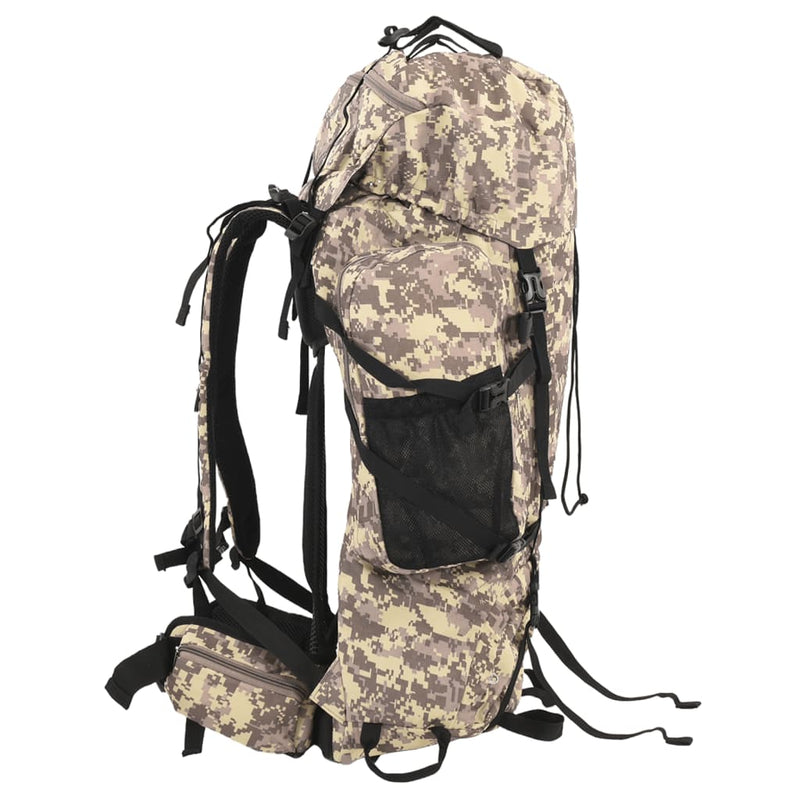 Afbeelding laden in galerijviewer, Vidaxl wandelrugzak 100 l camouflage oxford stof camelbruin