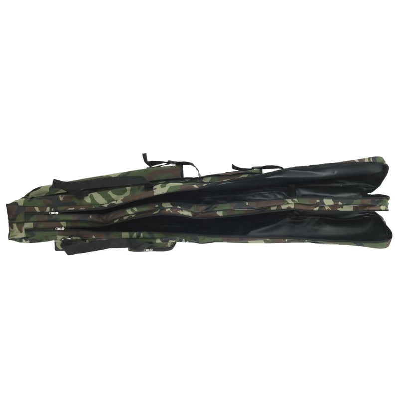 Afbeelding laden in galerijviewer, Vidaxl hengeltas 160 cm camouflage oxford stof groen