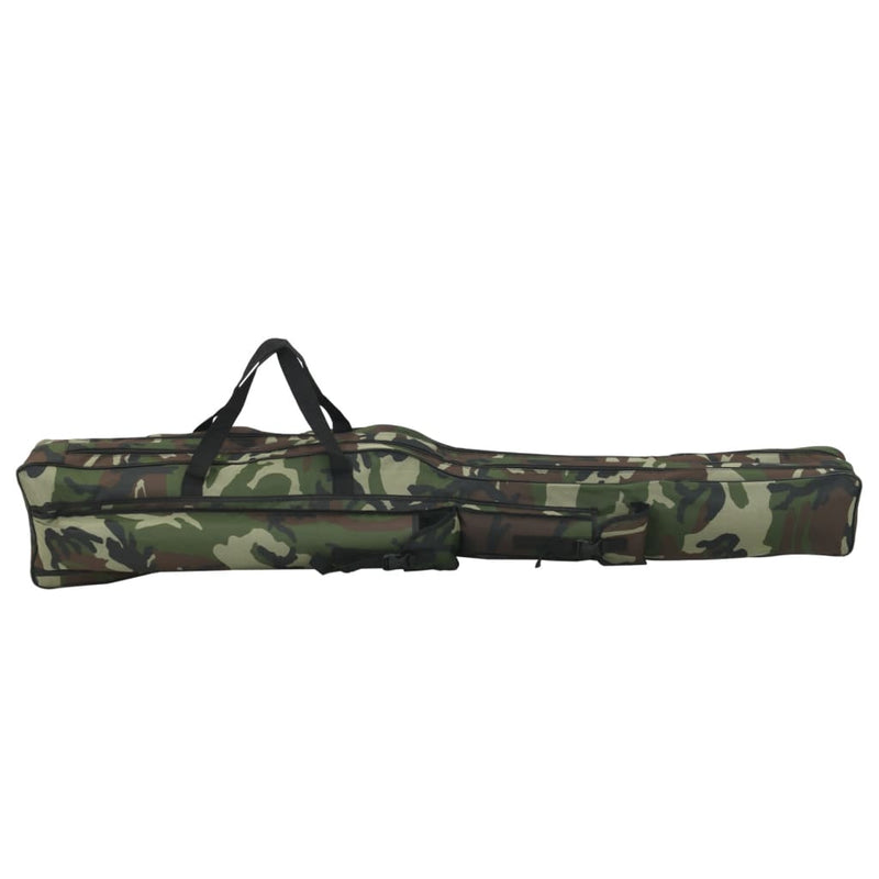 Afbeelding laden in galerijviewer, Vidaxl hengeltas 160 cm camouflage oxford stof groen